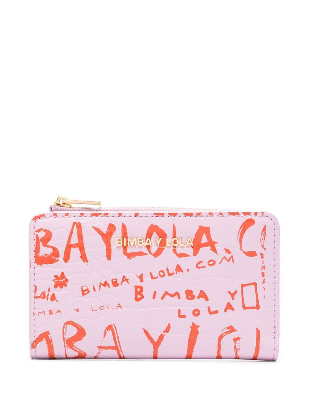 Bimba y Lola Portemonnaie mit Logo-Print - Rosa von Bimba y Lola