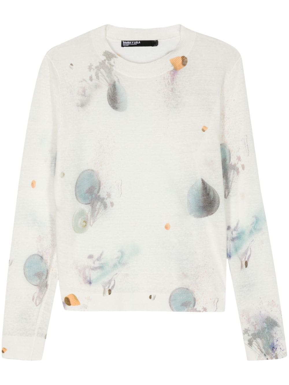 Bimba y Lola Pullover mit Wellen-Print - Weiß von Bimba y Lola