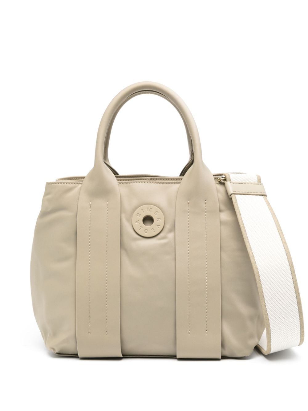 Bimba y Lola Shopper mit Logo-Schild - Nude von Bimba y Lola