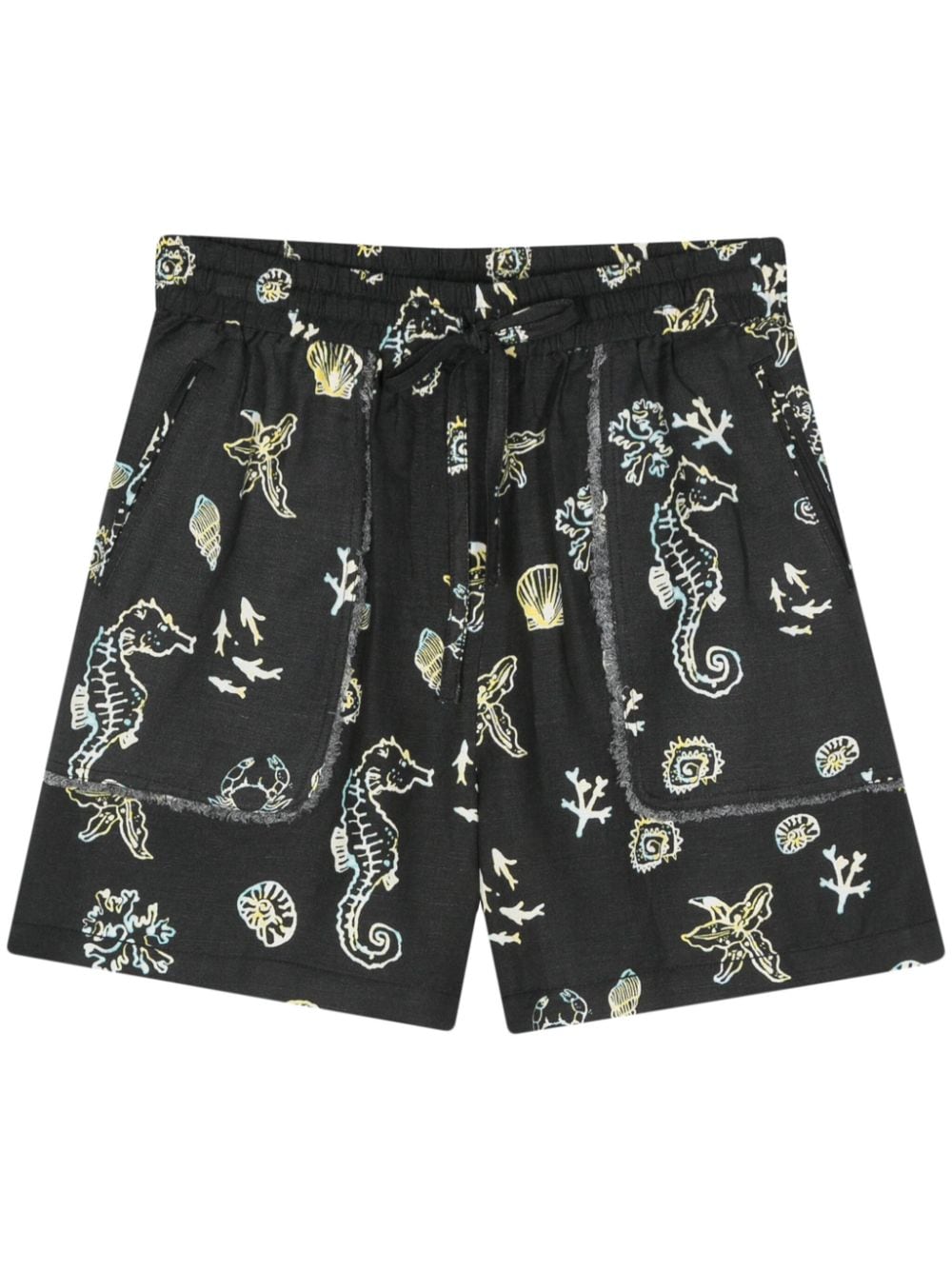 Bimba y Lola Shorts mit Meerestiere-Print - Schwarz von Bimba y Lola