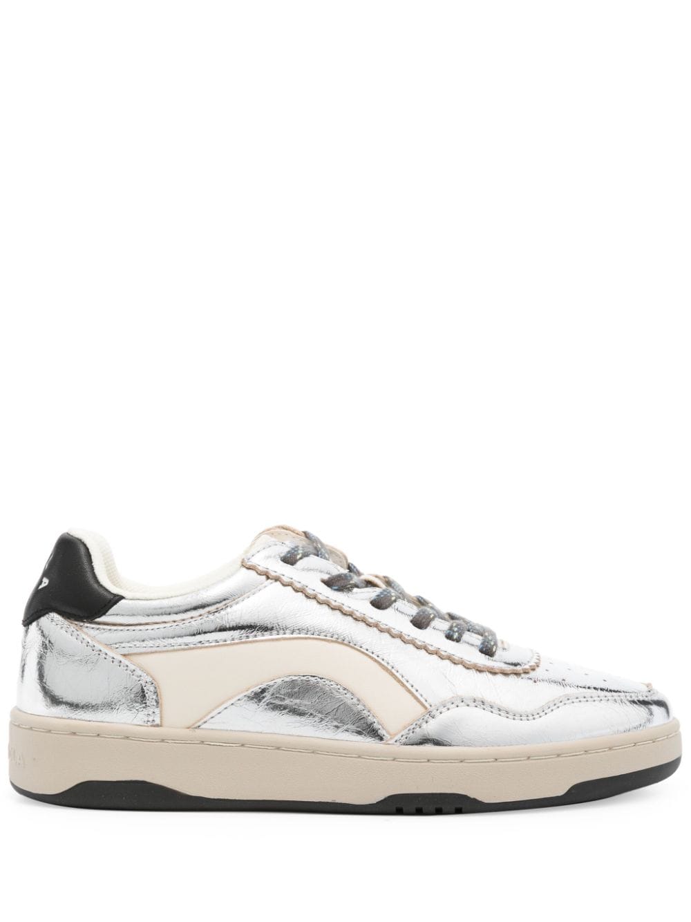 Bimba y Lola Cupsole Sneakers aus Leder - Silber von Bimba y Lola