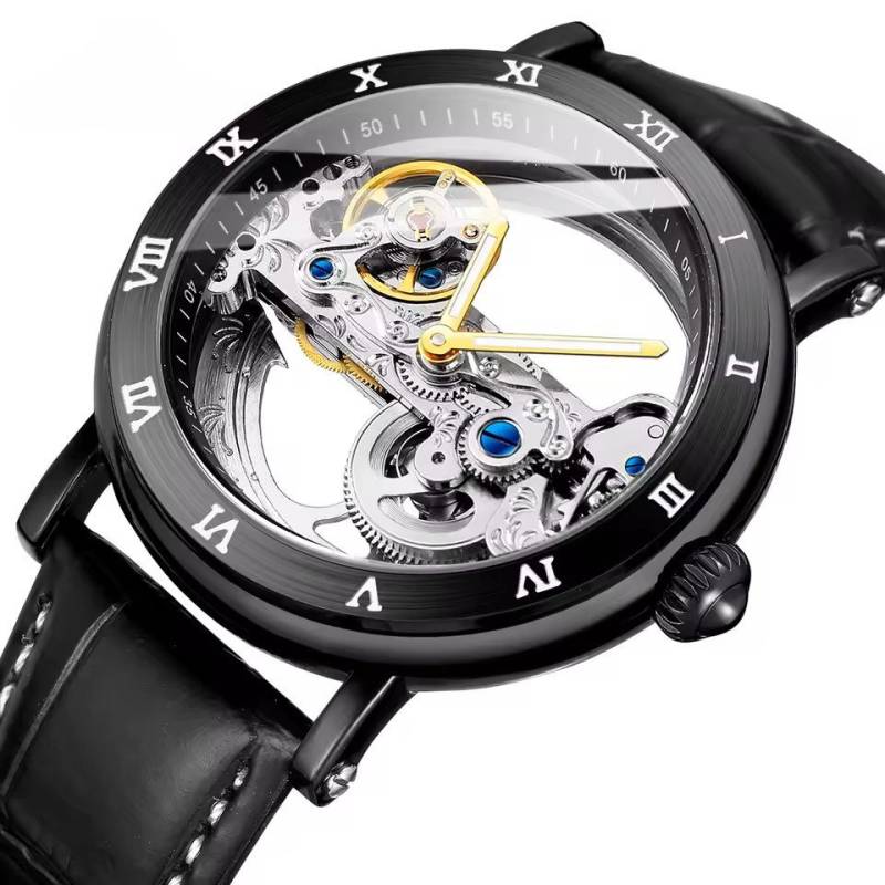 BinBond Automatikuhr Automatik Armband Uhr Chronograph Herrenuhr Transparent Vintage, Transparentes Zifferblatt. Offene Unruhe, Automatikwerk BinBond Automatikuhr Automatik Armband Uhr Chronograph Herrenuhr Transparent Vintage, Transparentes Zifferblatt. Offene Unruhe, Automatikwerk von BinBond
