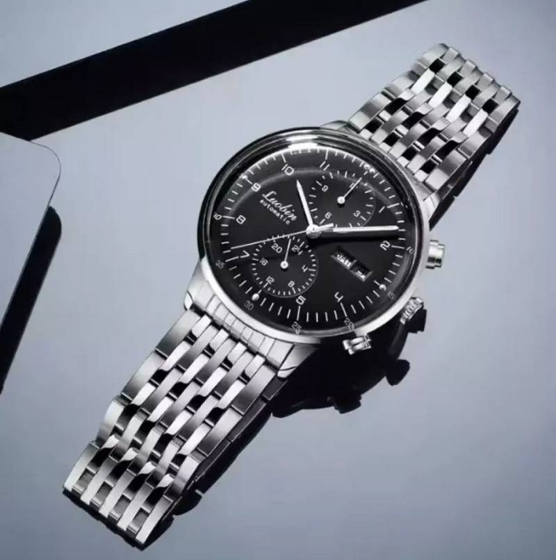BinBond Automatikuhr Herrenuhr Automatik Armbanduhr Chronograph Edelstahl Leder Mechanisch, Chronograph, Datum & Wochentag, Edelstahl - inkl. Box BinBond Automatikuhr Herrenuhr Automatik Armbanduhr Chronograph Edelstahl Leder Mechanisch, Chronograph, Datum & Wochentag, Edelstahl - inkl. Box von BinBond