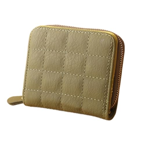 BinPhorm Damen Geldbörse,Geldbörse Damen Leder Reißverschluss Kupplung Mini Portmonee Damen mit Münzfach und Kartenfächer Wallet with Card Holde von BinPhorm