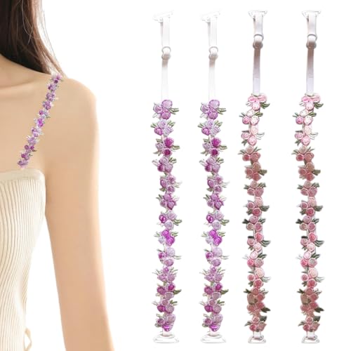 2 Paare Adjustable Elastic Bra Straps with Lace and Floral Pattern,Bh TräGer Clip,Bh TräGer Rutschen Abnehmbare,Bh-TräGer mit Unsichtbare,Bh Halter TräGer Clip RüCken,Straps Spitze Blume Decorative 2 Paare Adjustable Elastic Bra Straps with Lace and Floral Pattern,Bh TräGer Clip,Bh TräGer Rutschen Abnehmbare,Bh-TräGer mit Unsichtbare,Bh Halter TräGer Clip RüCken,Straps Spitze Blume Decorative von BinXiaoQin