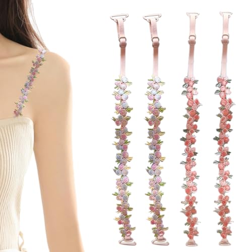 2 Paare Adjustable Elastic Bra Straps with Lace and Floral Pattern,Bh TräGer Clip,Bh TräGer Rutschen Abnehmbare,Bh-TräGer mit Unsichtbare,Bh Halter TräGer Clip RüCken,Straps Spitze Blume Decorative 2 Paare Adjustable Elastic Bra Straps with Lace and Floral Pattern,Bh TräGer Clip,Bh TräGer Rutschen Abnehmbare,Bh-TräGer mit Unsichtbare,Bh Halter TräGer Clip RüCken,Straps Spitze Blume Decorative von BinXiaoQin