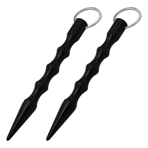 2-Stück kubotan selbstverteidigung (Zwei schwarze Stücke)Kubotan Selbstverteidigung,Kubotan Titan,Selbstverteidigung Waffen Legal,Selbstverteidigung Frauen Defense,für Unterwegs Verteidigungs von BinXiaoQin