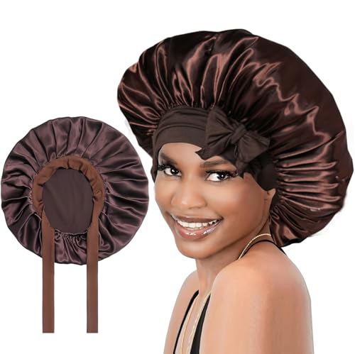 Bonnet Sleep Cap Band Bonet Haarehair Bonnet Seide Herren Maulbeerseide Schlafhaube Satin Haarhaube für Die Nacht Satin Bonnet Men Satin Haube SchlafmüTze Seiden Haarhaube Haarschutz für Die Nacht von BinXiaoQin