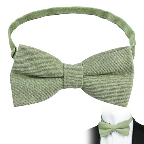 Fliege Mintgrün Herren 12 X 6 cm Fliege Grün Herren Grüne Fliege Anzug SalbeigrüN Grün Perfekte Accessoire für AnzüGe für MäNner Hochzeit Anzug Smoking mit Einstecktuch Set Einfarbig Krawatte Fliegen von BinXiaoQin