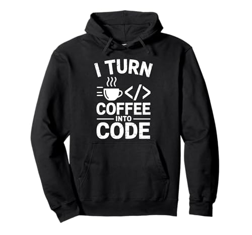 Ich mache aus Kaffee Coding Geeks for Men im Code-Vintage-Stil Pullover Hoodie Ich mache aus Kaffee Coding Geeks for Men im Code-Vintage-Stil Pullover Hoodie von Binary Coding Code Computer Geek Geeks Coder