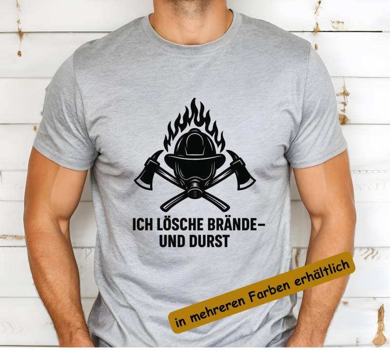 Feuerwehrmann T-Shirt, Geschenk, Lustiges Feuer Held Humor, Feuerwehr Geschenk von BineUnique