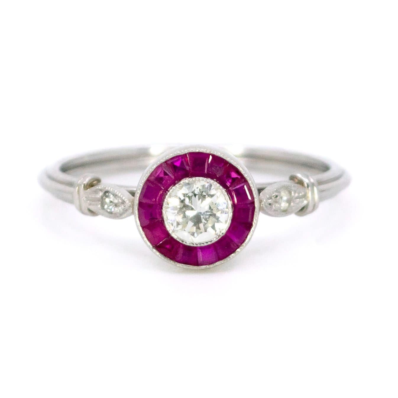 Diamant Rubin Platin Halo Ring 2814-6190 Diamant Rubin Platin Halo Ring 2814-6190 von Binenbaum