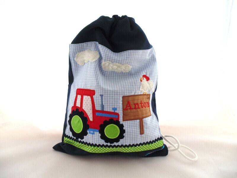 Turnbeutel Personalisierbar Mit Namen Und Motiv von BinesZauberwerkstatt