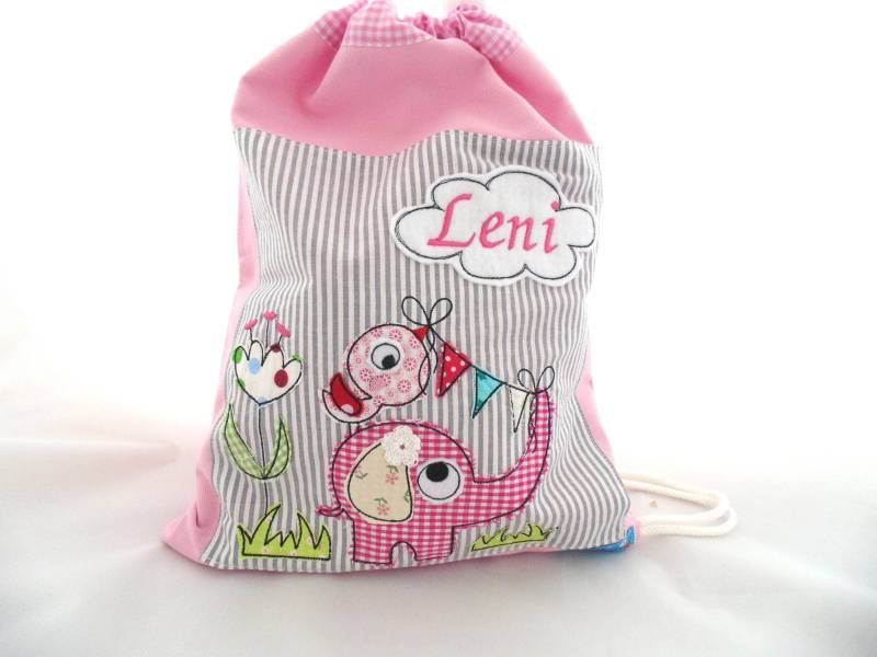 Turnbeutel Personalisierbar Mit Namen Und Motiv von BinesZauberwerkstatt