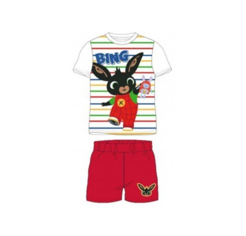 Bing Pyjama Kurzer Pyjama für Jungen "Bing der Hase ", Bing, Größen 92-116 (Set, 2 tlg) von Bing