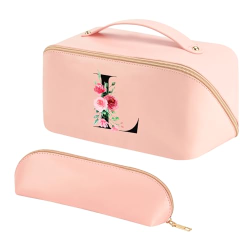 Große Kapazität Kosmetiktasche für Damen L, Pink von Binggemen