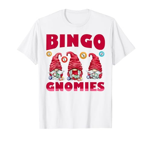 Bingo Zwerge Damen Herren Lustig Bingo T-Shirt von Bingo Gnome Designs for Bingo Lover