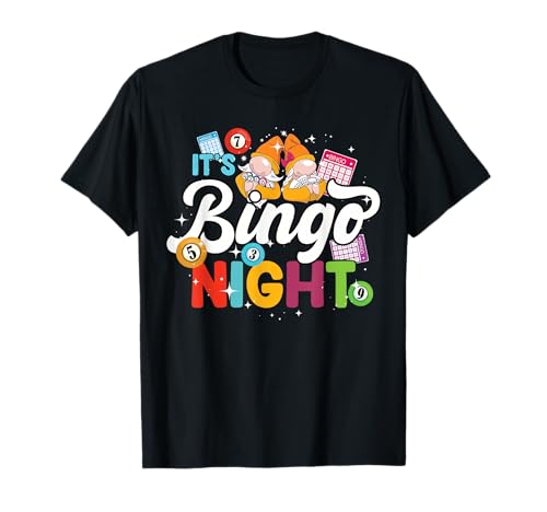 It's Bingo Night Damen Herren Lustiges Bingo T-Shirt von Bingo Gnome Designs for Bingo Lover