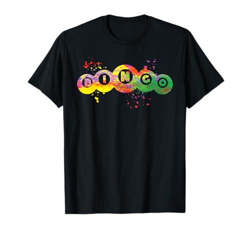 Bingo-Bälle Colorsplash Damen Herren Bingo T-Shirt Bingo-Bälle Colorsplash Damen Herren Bingo T-Shirt von Bingo Watercolor Designs for Bingo Lover