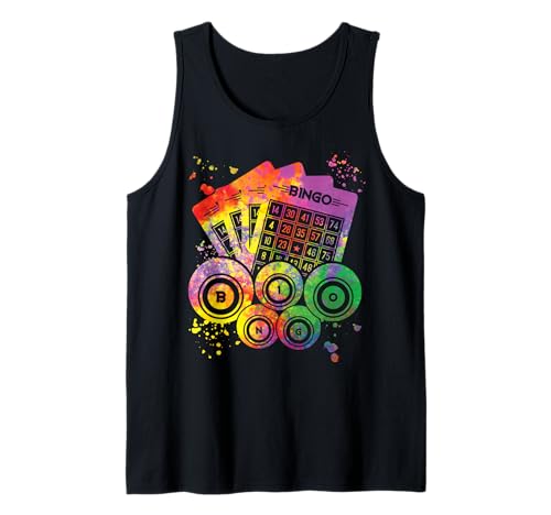 Bingobälle Colorsplash Damen Herren Bingo Tank Top Bingobälle Colorsplash Damen Herren Bingo Tank Top von Bingo Watercolor Designs for Bingo Lover