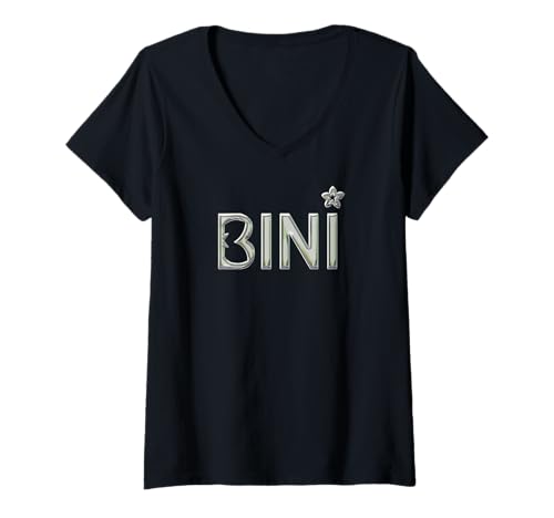 Damen BINI Philippinen ph P-pop K-Pop P-Pop Pinoy Pinay Group opm T-Shirt mit V-Ausschnitt von Bini