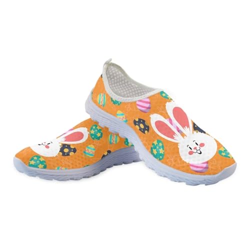 Binienty Erwachsene Slip-On-Sneaker Clipper Schuhe für Damen und Herren, lässig, bequem, Walking, Laufschuhe, Bunny Eggs 1, 40 EU von Binienty