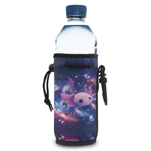 Binienty Galaxy Axolotl Wasserflaschenhalter-Abdeckung für Mädchen, isolierte Wasserflaschen-Tragetasche, leichte Wasserflaschenhülle von Binienty