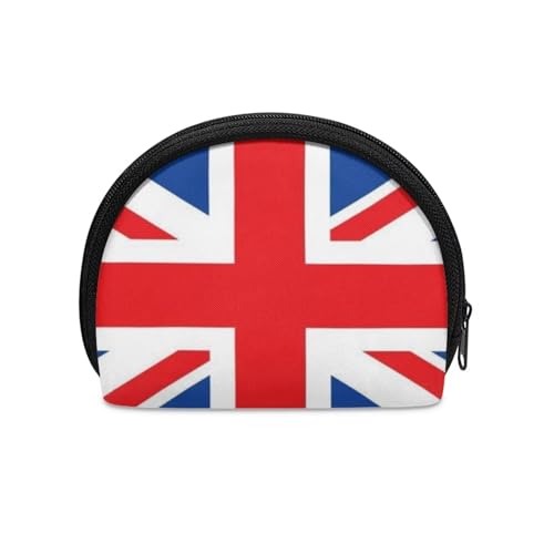 Binienty Mini-Geldbörse mit Reißverschluss, Münzgeldbörse und Tasche, Geldbeutel, langlebig, geeignet für Damen, union jack, Münztasche von Binienty