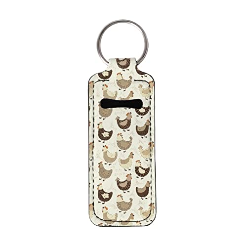 Binienty Neopren-Balsam-Halter, Tasche, Chapstick-Halter, Schlüsselanhänger, tragbarer Hahn-Lippenstift-Halter für Auto und Rucksack von Binienty