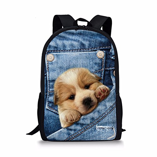 Binienty Schulrucksack für Kinder, Jungen, Mädchen, Teenager, leicht, für Bücher, Laptop, lässiger Tagesrucksack, Einheitsgröße von Binienty