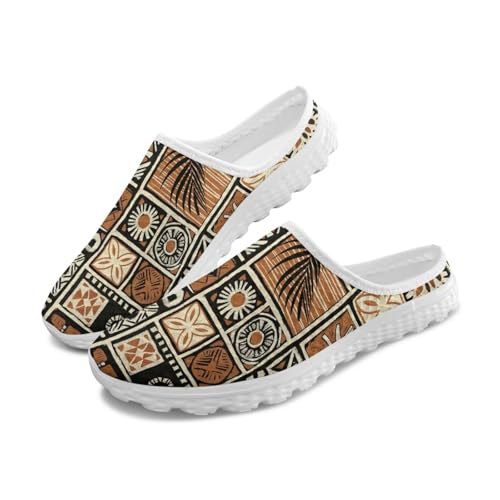 Binienty Slip-On-Mesh-Hausschuhe für Damen, rückenfrei, legerer Pantoffel, Sneaker mit Fußgewölbeunterstützung, Retro Aztec, 37.5 EU Binienty Slip-On-Mesh-Hausschuhe für Damen, rückenfrei, legerer Pantoffel, Sneaker mit Fußgewölbeunterstützung, Retro Aztec, 37.5 EU von Binienty