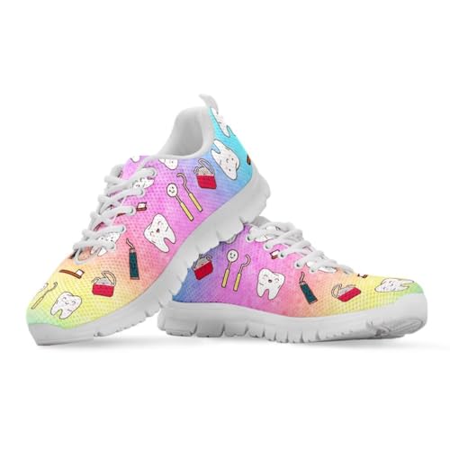 Binienty Sportliche Laufschuhe für Damen, Krankenschwester, atmungsaktives Netzgewebe, für den täglichen Gebrauch, Pink Yellow Dental, 39 EU Binienty Sportliche Laufschuhe für Damen, Krankenschwester, atmungsaktives Netzgewebe, für den täglichen Gebrauch, Pink Yellow Dental, 39 EU von Binienty