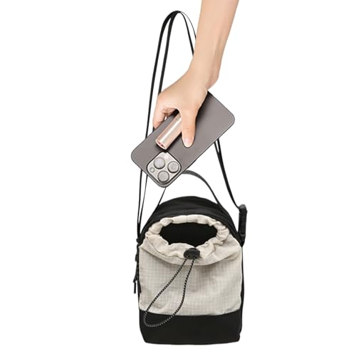 Biniveil Mini Umhängetasche,Kleine Handytasche Mit Schnürverschluss Für Quer Um Die Brust | Kompakte Handyhaltertasche Für Sport Reise Pendeln Und Outdoor Aktivitäten von Biniveil