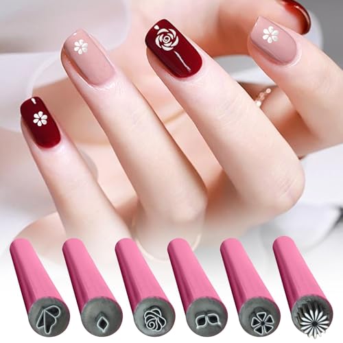 Nagelstift Nagelstempel Set | Nail Stamp Pen | Stempelstifte Nail Arts Set | Nail Arts Stempel Stift Mit Verschiedenen Mustern | Nagel Stempel Nageldesign | 6/10pieces Nail Stamper Tool von Biniveil