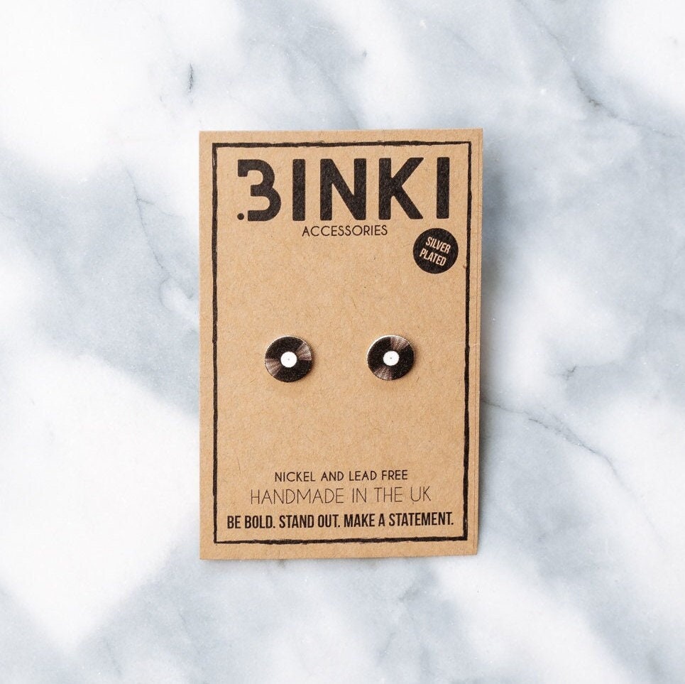 80S/90S Old Fashioned Schallplatten Ohrstecker - 1 Paar von BinkiAccessoriesUK