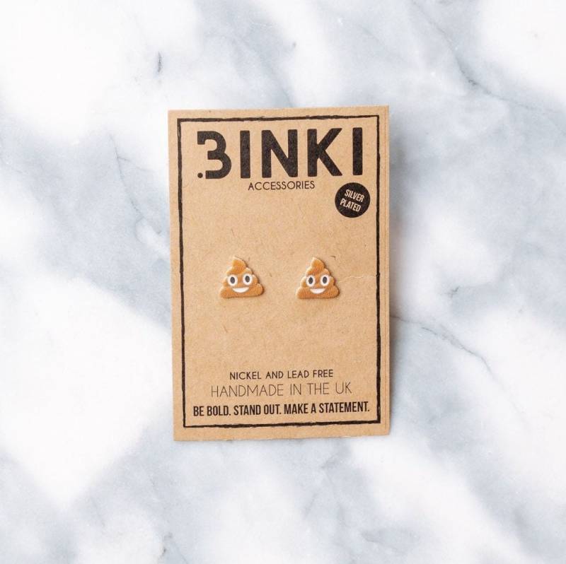 Braune Poo Emoji Ohrstecker - 1 Paar Braune Poo Emoji Ohrstecker - 1 Paar von BinkiAccessoriesUK