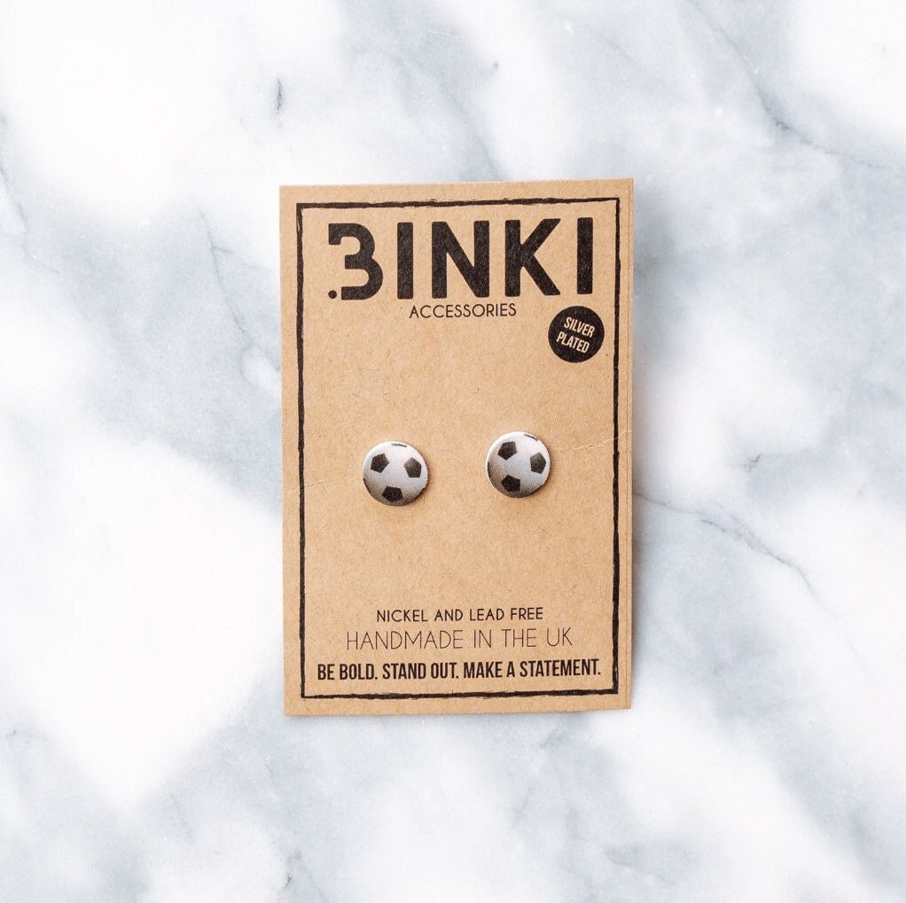 Fußball Sport Wm Ohrstecker - 1 Paar von BinkiAccessoriesUK