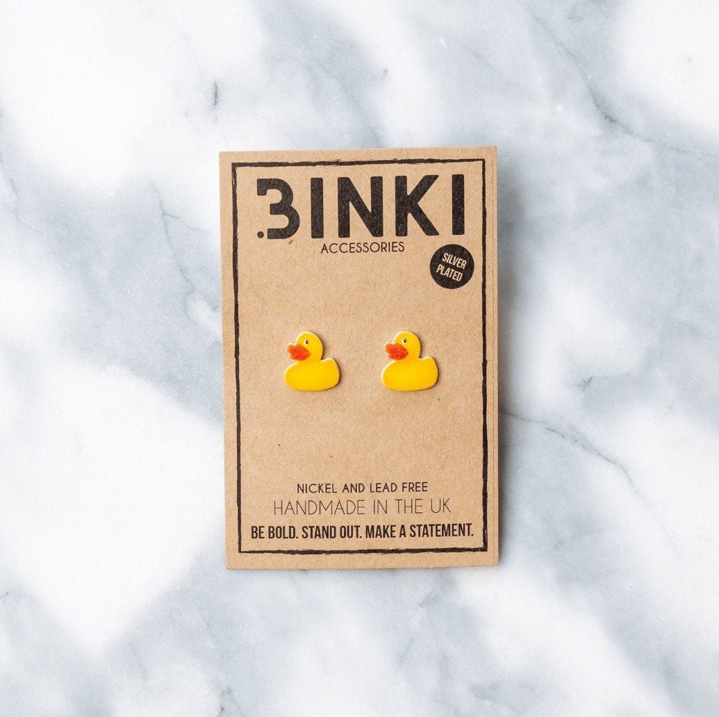Gelbe Badeente Ohrstecker - 1 Paar von BinkiAccessoriesUK