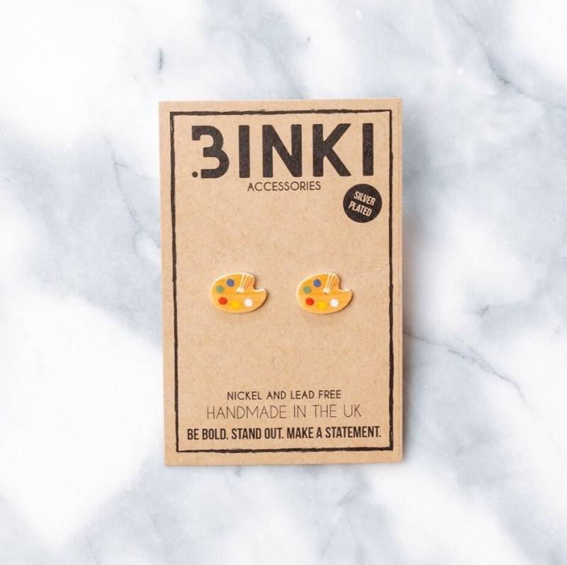 Künstler Farbpalette/Aquarell Acryl Ohrstecker - 1 Paar Künstler Farbpalette/Aquarell Acryl Ohrstecker - 1 Paar von BinkiAccessoriesUK