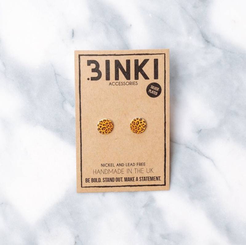 Ohrstecker Mit Leopardenmuster/Tiermuster - 1 Paar Ohrstecker Mit Leopardenmuster/Tiermuster - 1 Paar von BinkiAccessoriesUK