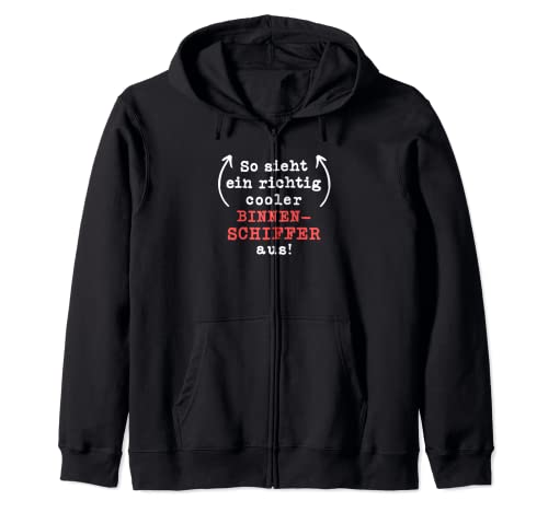 Binnenschiffer Geschenk-Idee Männer Spruch Lustiges Kapuzenjacke von Binnenschiffer Geschenk-Idee Store