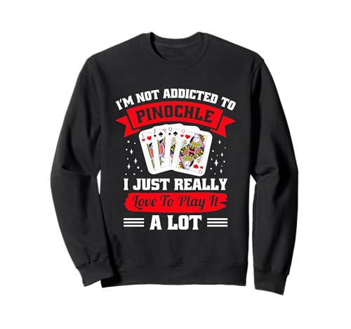 Pinochle Bash Design Männer Frauen Karten Spieleabend Sweatshirt von Binokel Kartenspiel Design