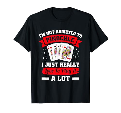 Pinochle Bash Design Männer Frauen Karten Spieleabend T-Shirt von Binokel Kartenspiel Design