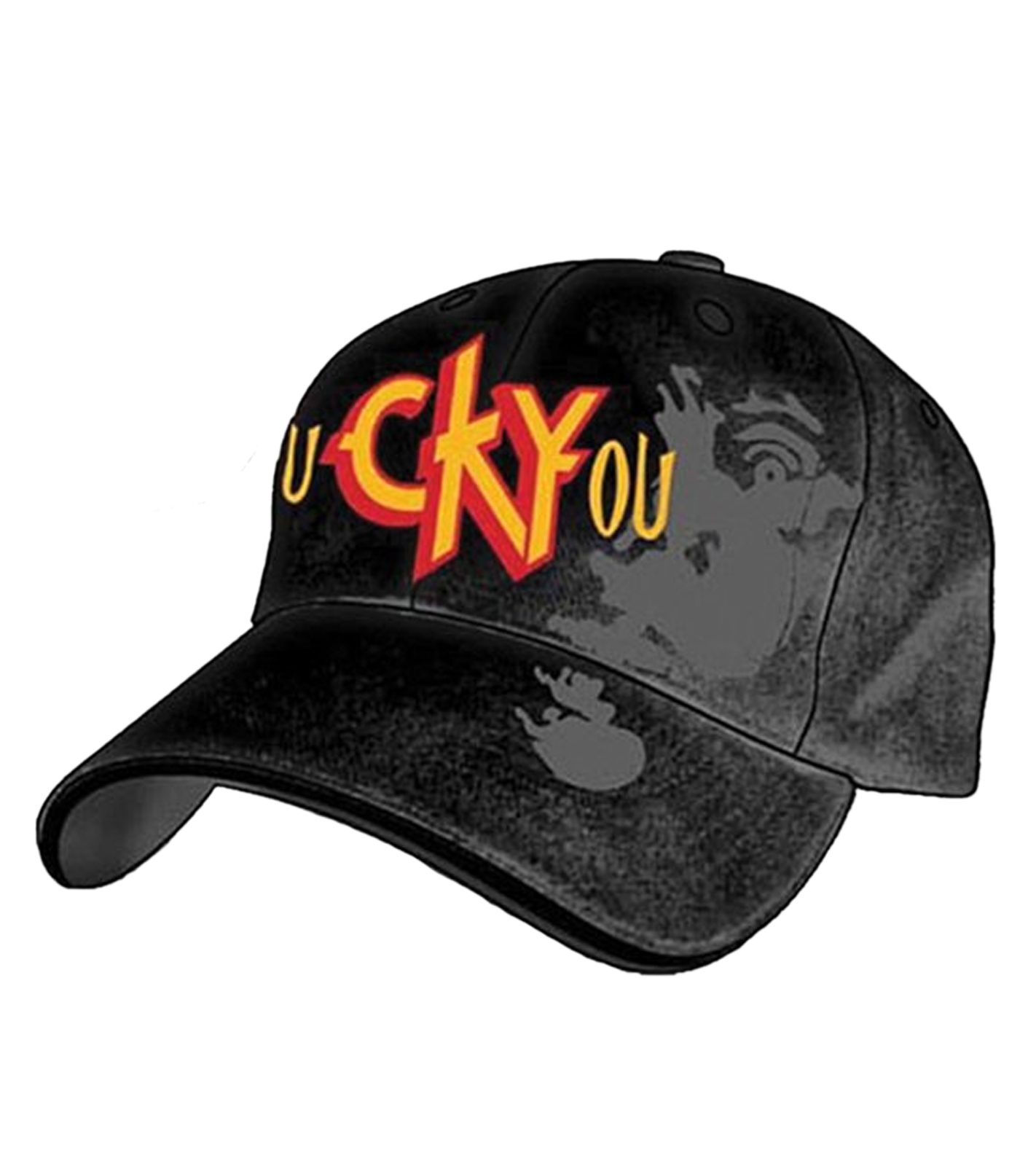 Camp Kill Yourself Unisex Rock-Band Trucker-Cap Baseball-Cap mit „fuCKYou“ Schriftzug Baumwoll-Cap Fan-Mütze 30104CKY Schwarz von Bio-Domes Headgear