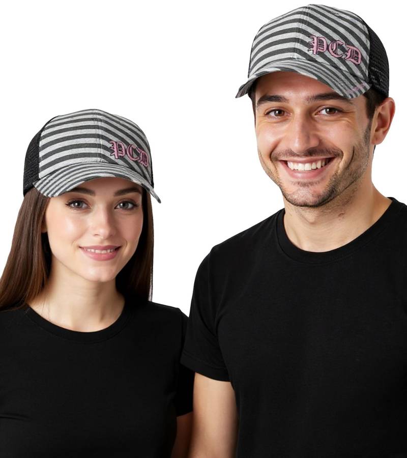 Pussycat Dolls Unisex R&B Trucker-Cap Baseball-Cap mit atmungsaktiven Mesh-Einsatz Baumwoll-Cap Fan-Mütze TC110472PCD Schwarz/Weiß von Bio-Domes Headgear