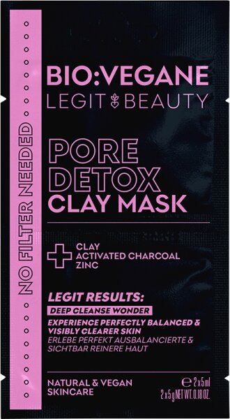 Bio:Végane Pore Detox Clay Mask 2x5 ml von Bio:Végane