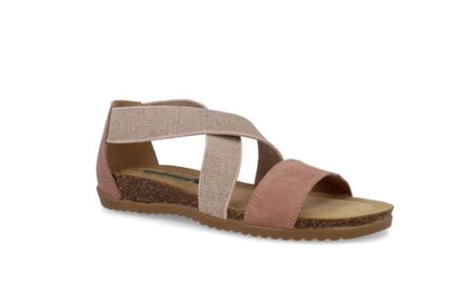 BioNatura 34 A 825 S. IMB Damen Sandalen mit doppeltem elastischem Band, Puderrosa, 38 EU von BioNatura