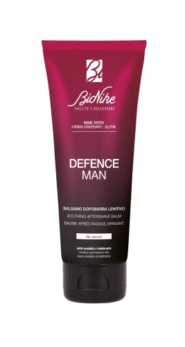 Bionike Defence Man Aftershave Balsam für Herren mit Karité-Butter und Jojobaöl, pflegende und antioxidative Wirkung, schützt und beruhigt die Haut vor Reizungen, 75 ml von Bionike