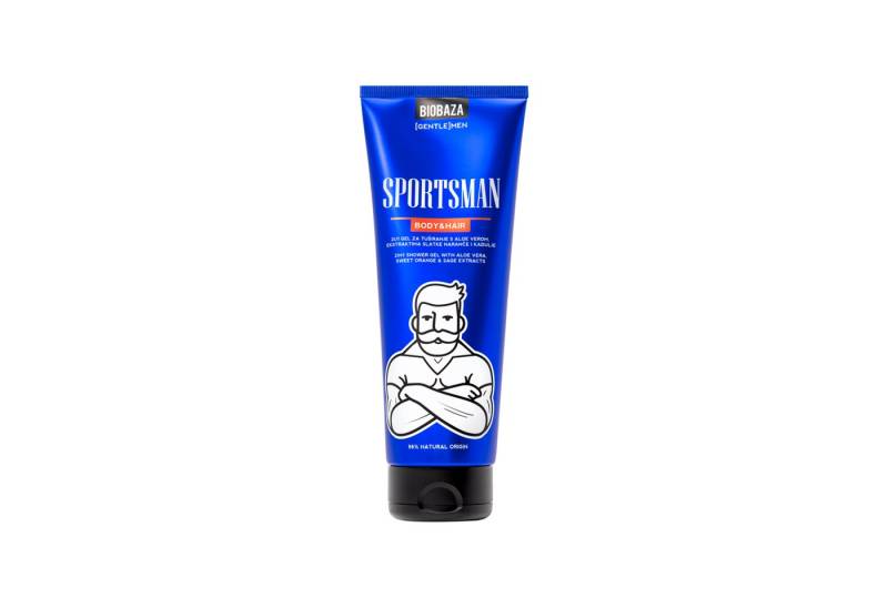 Biobaza Duschgel Sportsmen 2in1 Body & Hair – Sportliches Duschgel & Shampoo von Biobaza