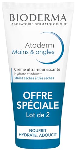 Bioderma Atoderm Pflegecreme für Hände & Nägel, 2 x 50 ml von Bioderma